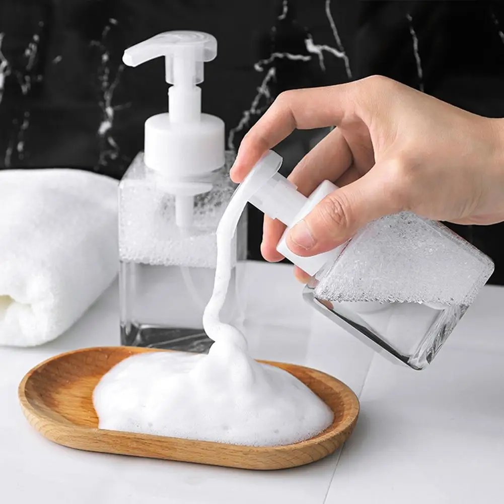 

3Pcs 250/400ml Refillable Foaming Bottle Lotion Shampoo Press Pump Dispenser Cosmetic Refillable Bottle Plastic Bottle