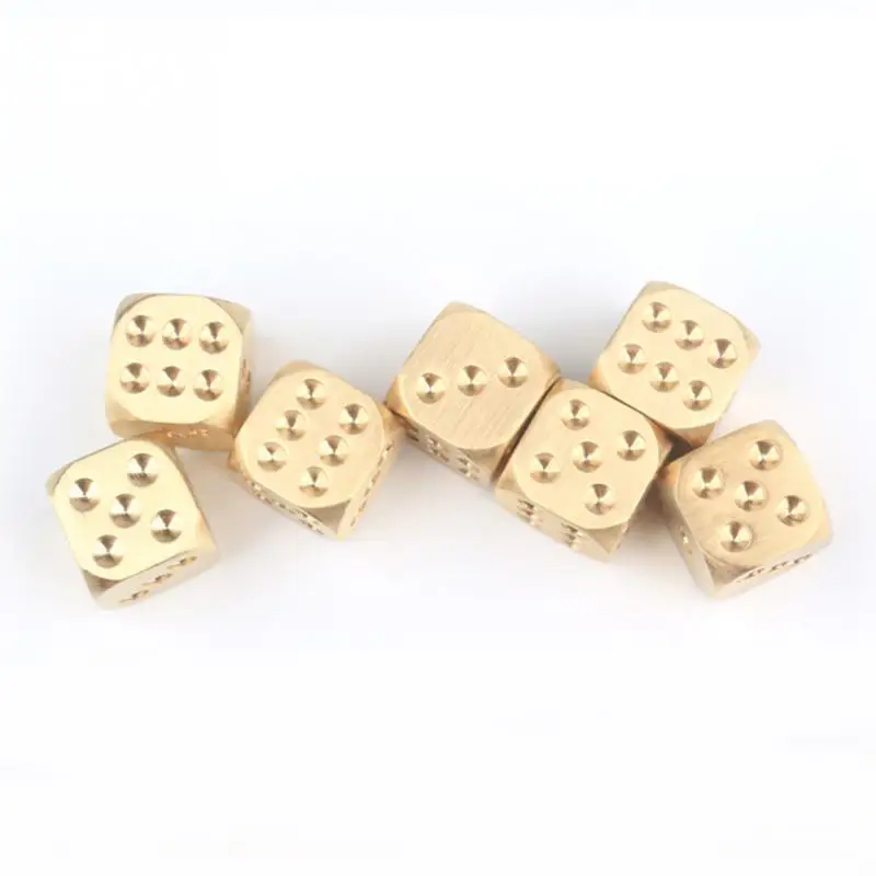 

Play Game Tools 1 Golden Dice Copper Polyhedron Metal Solid Heavy Duty Tweezers
