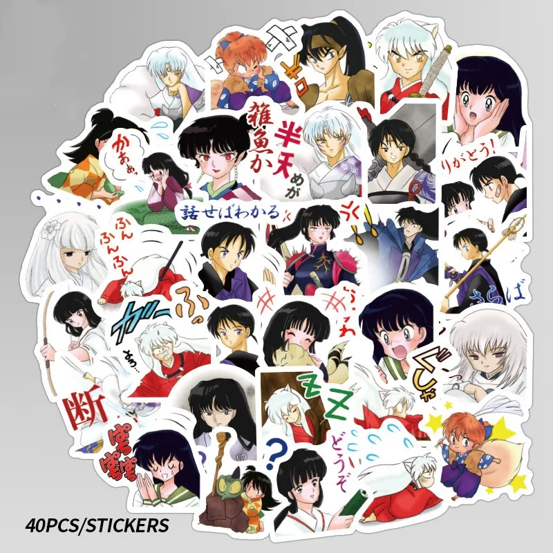 40 шт./компл. японская аниме Inuyasha бумажная наклейка украшения DIY багажные наклейки