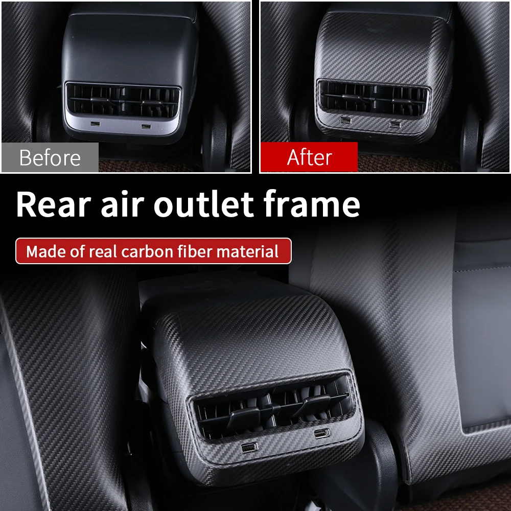 Внутреннее матовое углеродное волокно для Tesla model 3 Аксессуары/автомобильные