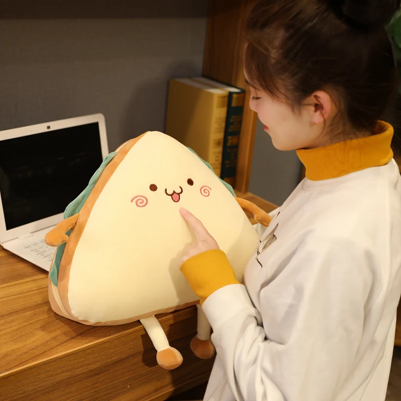 Супер Kawaii 1 шт 30 40 см мягкий плюш и набивная кукла хлеб подарок на день рождения