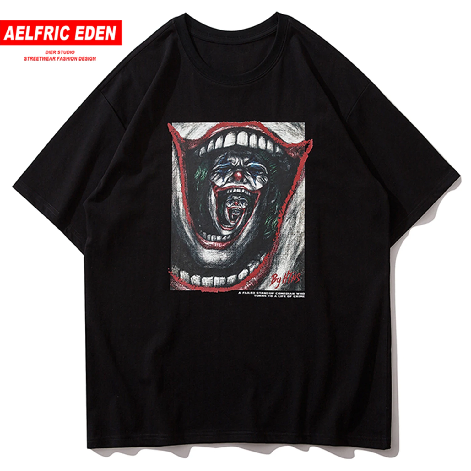 Мужская футболка с короткими рукавами Aelfric Eden повседневная черная свободная в