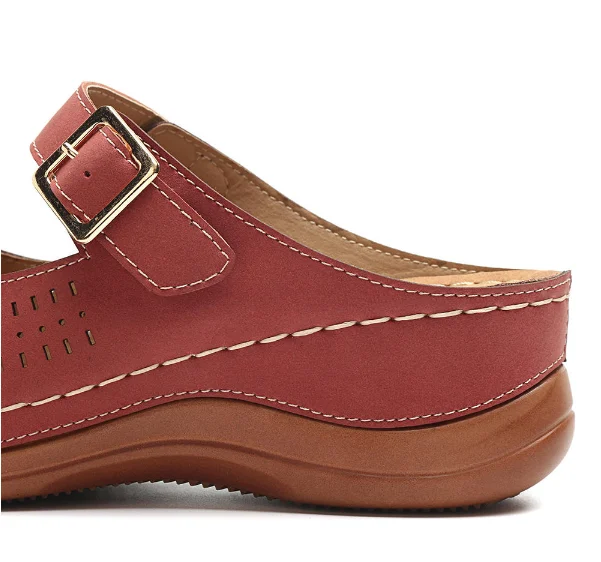 Vertvie/Летние босоножки Женские из натуральной кожи на мягкой подошве с закрытым