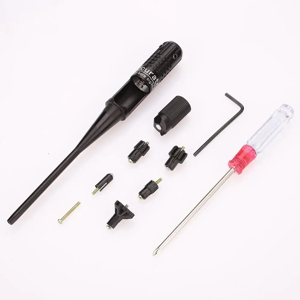 

Red Dot Laser Pointer Boresighter Bore Sighter Kit for Hunting .22 to.50 Caliber Rifles Tactical Hunting Laser Sight Accessories