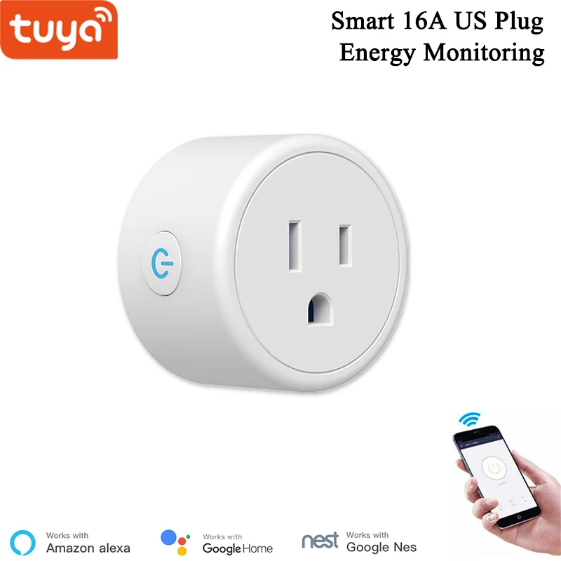 Смарт розетка Tuya 16 А с поддержкой Wi Fi А|Модули для умного дома| |