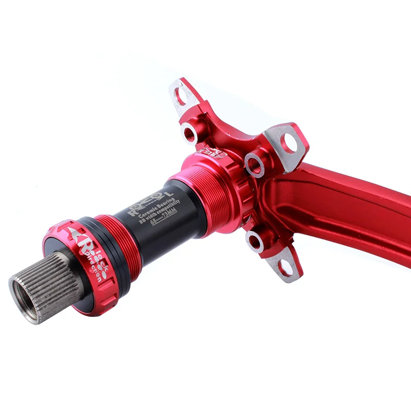 

Hollowtech ceramic bottom bracket road mtb 68-73mm BB68 screw thread bicycle shaft adapter central movement bearing for bike