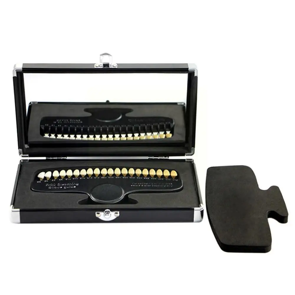 

20-color Dental Shade Guide With Mirror, Professional Color Guide Value Shade For Teeth Comparison Whitening A2Z6