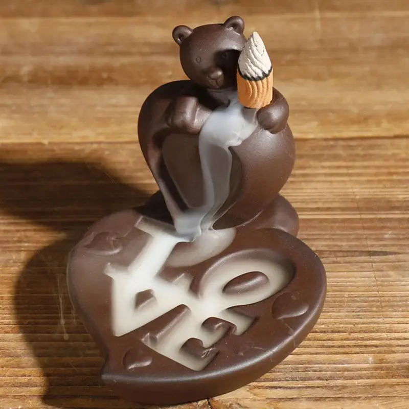 1 шт. курильница медведь оплавление курильницы обратный поток ароматерапия печи