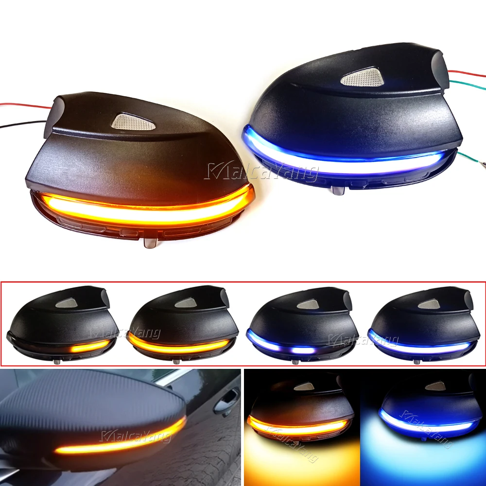 

For VW Passat B7 CC Scirocco Jetta MK6 EOS LED Side Wing Rearview Mirror Indicator Blinker Dynamic Lamp Turn Signal Light