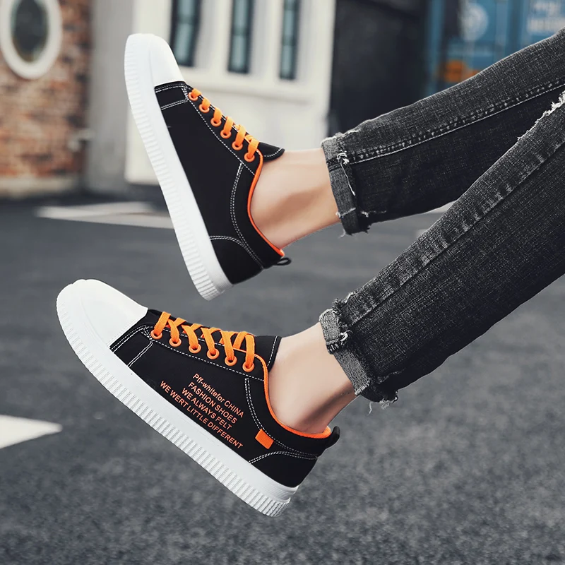 Couple models personality fashion skateboard shoes wild trend canvas unisex sports casual men's sneakers men | Спорт и