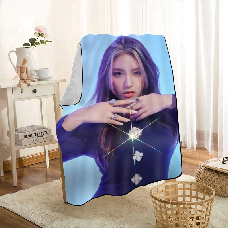 Новое поступление одеяло LIGHTSUM KPOP с принтом мягкое покрывало для