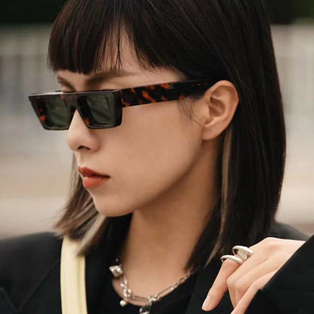 

Vintage Small Rectangle Sunglasses Women Luxury Brand Designer 2021 Classic Sun Glasses Men New Fashion Decoration Eyewear UV400