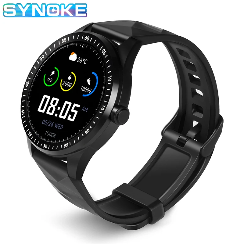 

Смарт-часы SYNOKE 5030 мужские, Android, IOS, Bluetooth, пульсометр, IP67