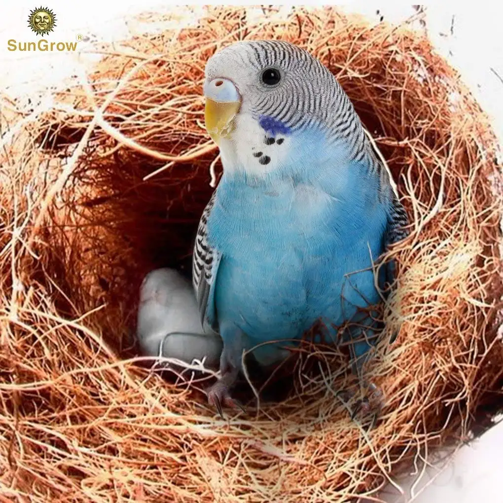 Кокосовое волокно постельное белье для игр с птицами жевательное