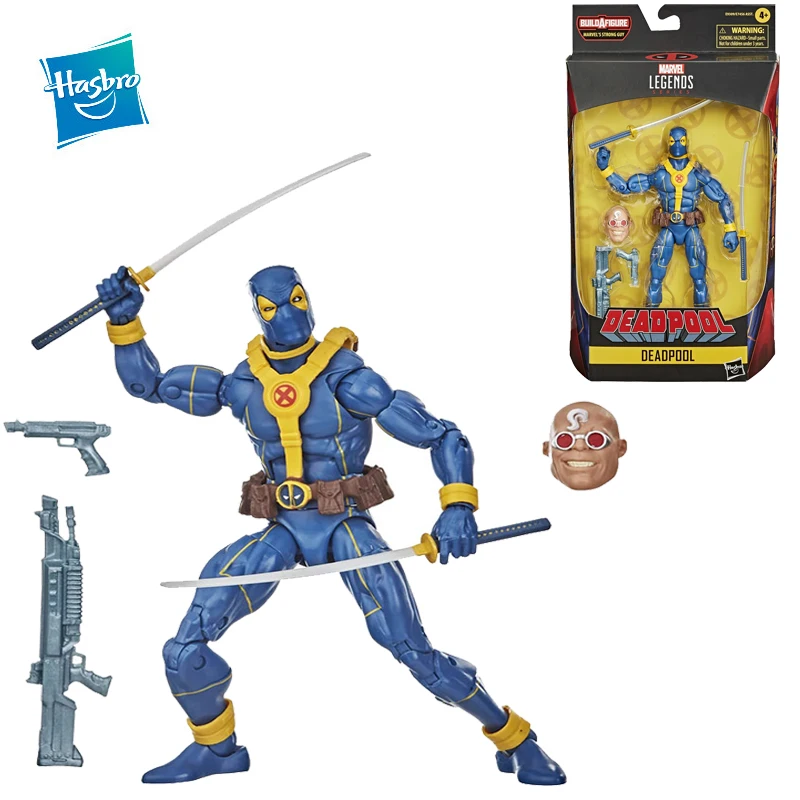 

Hasbro Marvel legendary anime figures Blue Deadpool 6 inches Action figures Toy Figures The joints are movable