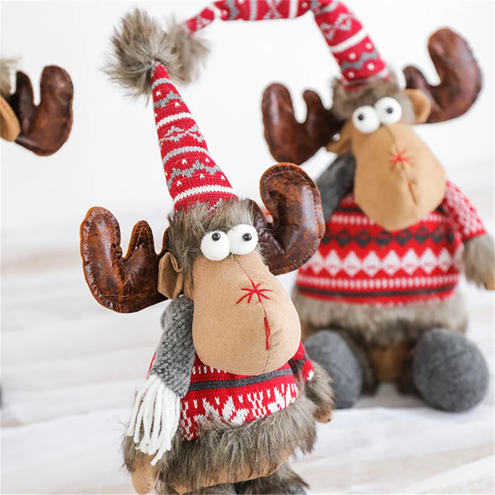 Рождественские куклы Санта Клаус снеговик лося игрушки Рождество