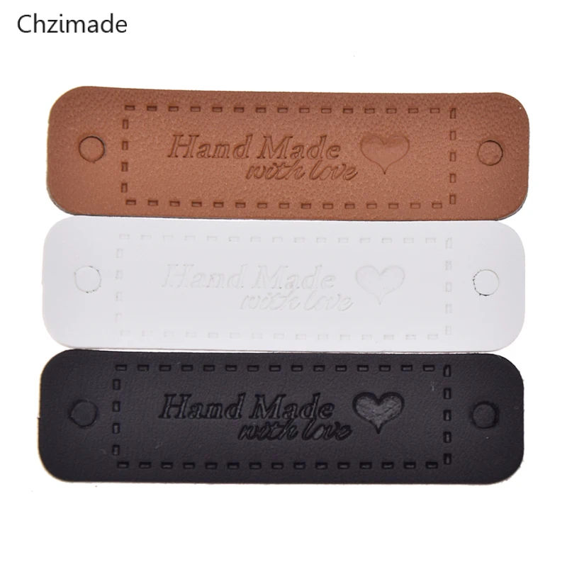 Этикетки с принтом сердца Lychee Life для одежды ручной работы ярлыки из