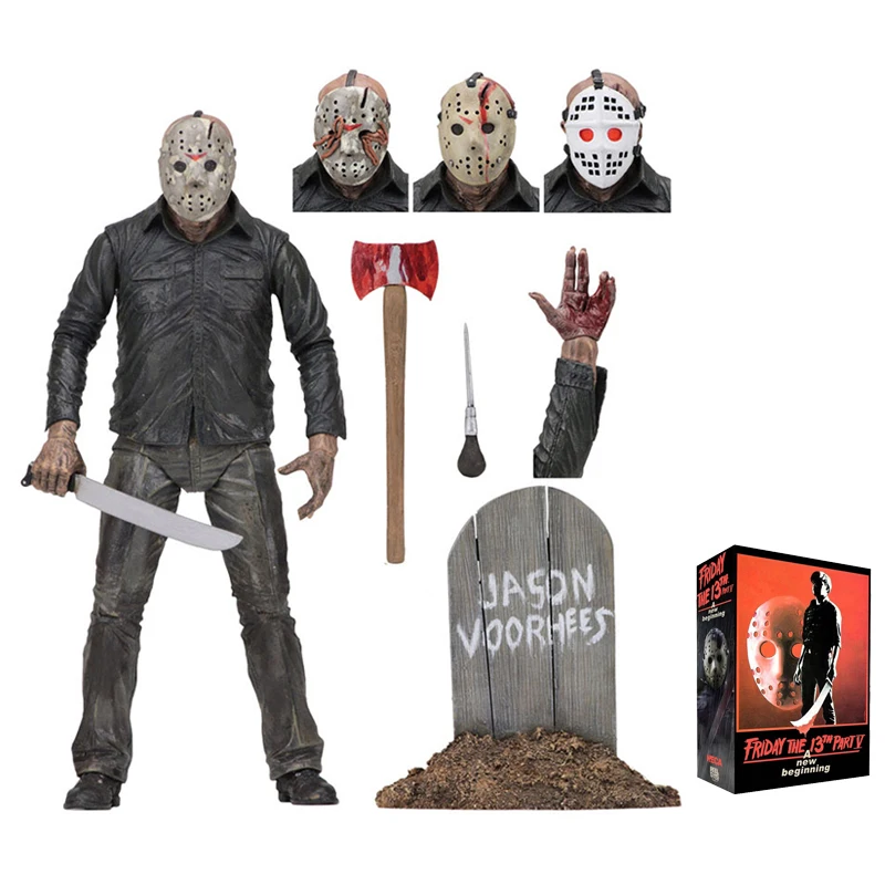 NECA пятница 1980 Джейсон вурхи 7 дюймов ПВХ экшн-фигурка Коллекционная модель