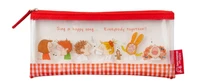 cute cartoon stationery box large capacity pvc transparent pencil case stationery for school 2021pencil cases