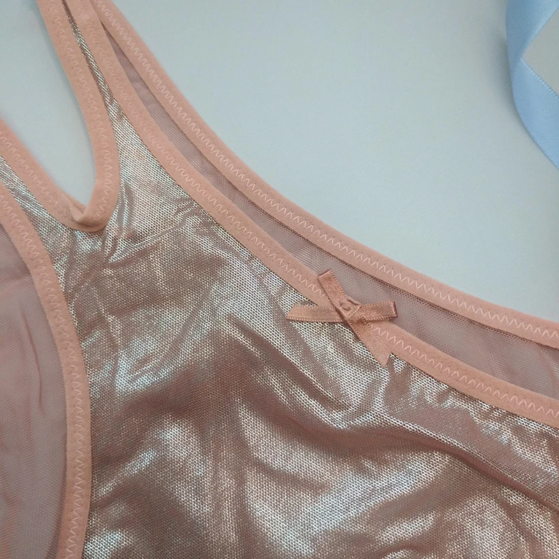 

Sexy Lace Transparent Low Waist Women's Briefs Super Bright Mesh Ultra Thin Light Luxurious Beautiful Bowknot Women's Underwear