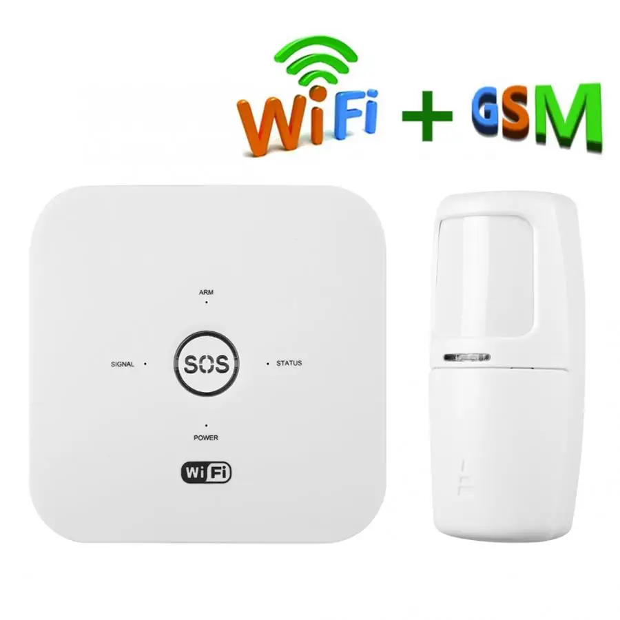 Tuya Smart WI FI GSM домашняя система охранной сигнализации PIR для Alexa Google Assistant 100 240 Valarm