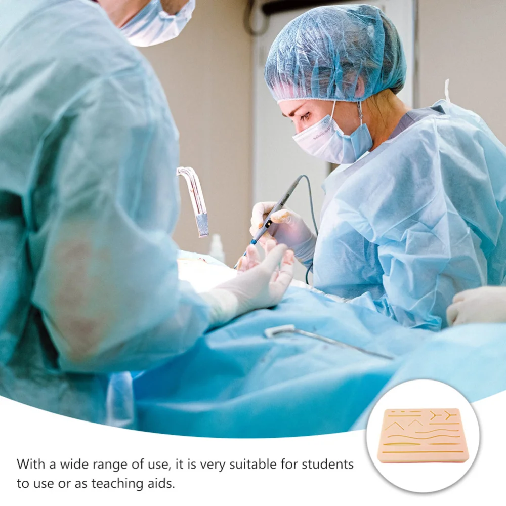 

2pcs Simulation Human Skin Suture Material Professional Student Training Module