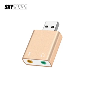 Мини-внешняя USB звуковая карта USB на 3,5 мм наушники микрофон динамик адаптер аудио карта для ноутбука компьютера звуковая карта сплиттер