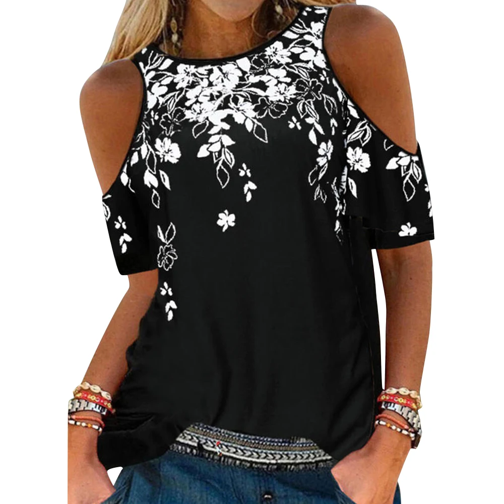 

Y2K Sleeveless 2022 Women Floral Print Tops Casual Summer Off Shoulder Shirts Round Neck Ladies Vintage Fashion Tank Top Tees