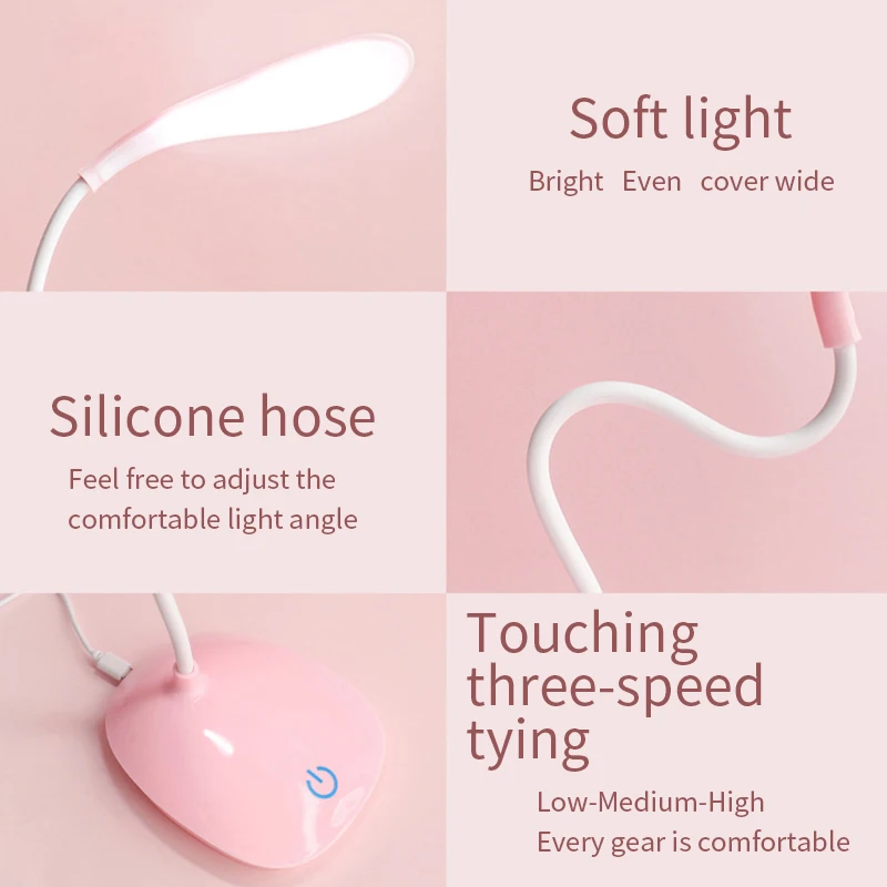 

LED Table Light Lamps Lamp Eye Protection Desk Lamp USB Charging Student Dormitory Bedroom Bedside Children's Learning Desk Lamp