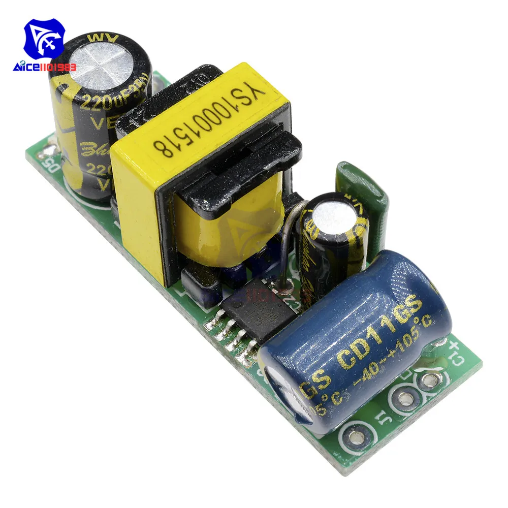 Diymore AC DC изолированный преобразователь напряжения 220 В в 24 мА понижающий модуль