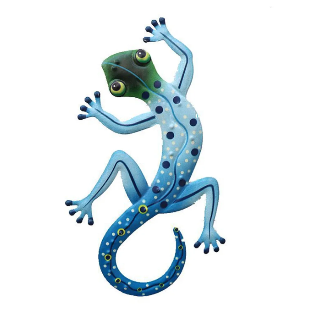 

Gecko Pendant Wall Art Vintage Metal Crafts Creative Garden Yard Decorations Household Bedroom Decoration