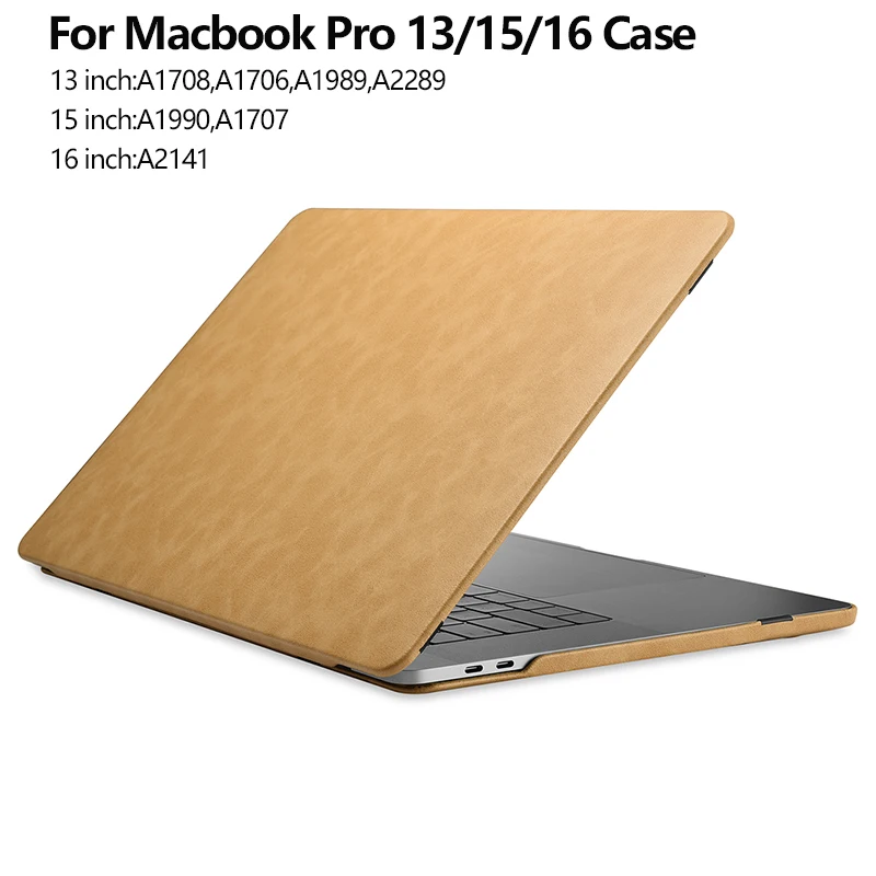 Кожаный чехол для Macbook Pro 14 2021 A2442 13 A2338 A2289 A2251 A1989 A1708 15 16 A2485 A1707 ноутбука | Компьютеры