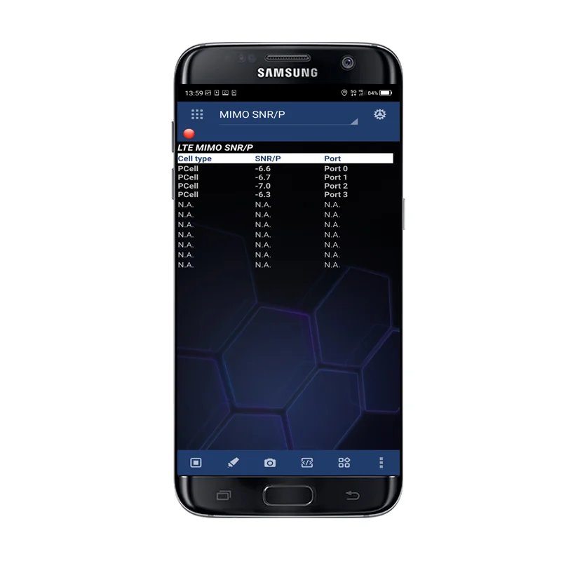 

Tems&Nemo samsung Galaxy S7/S7 edge Nemo Handy 2x2 MIMO testphone