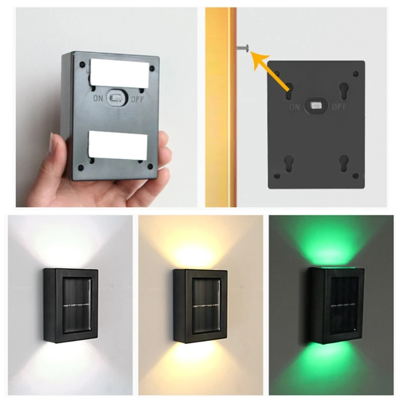 

LED Solar Lights Outdoor Smart Waterproof Wall Lamp Powered Sunlight for Garden Decoration Wireless Street Lights Courtyard lamp