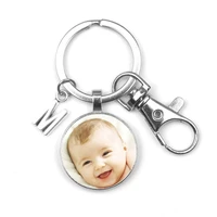 personalizeds pendant photo letter lobster buckle baby child dad family portrait keychain mom silvershaped private custom child
