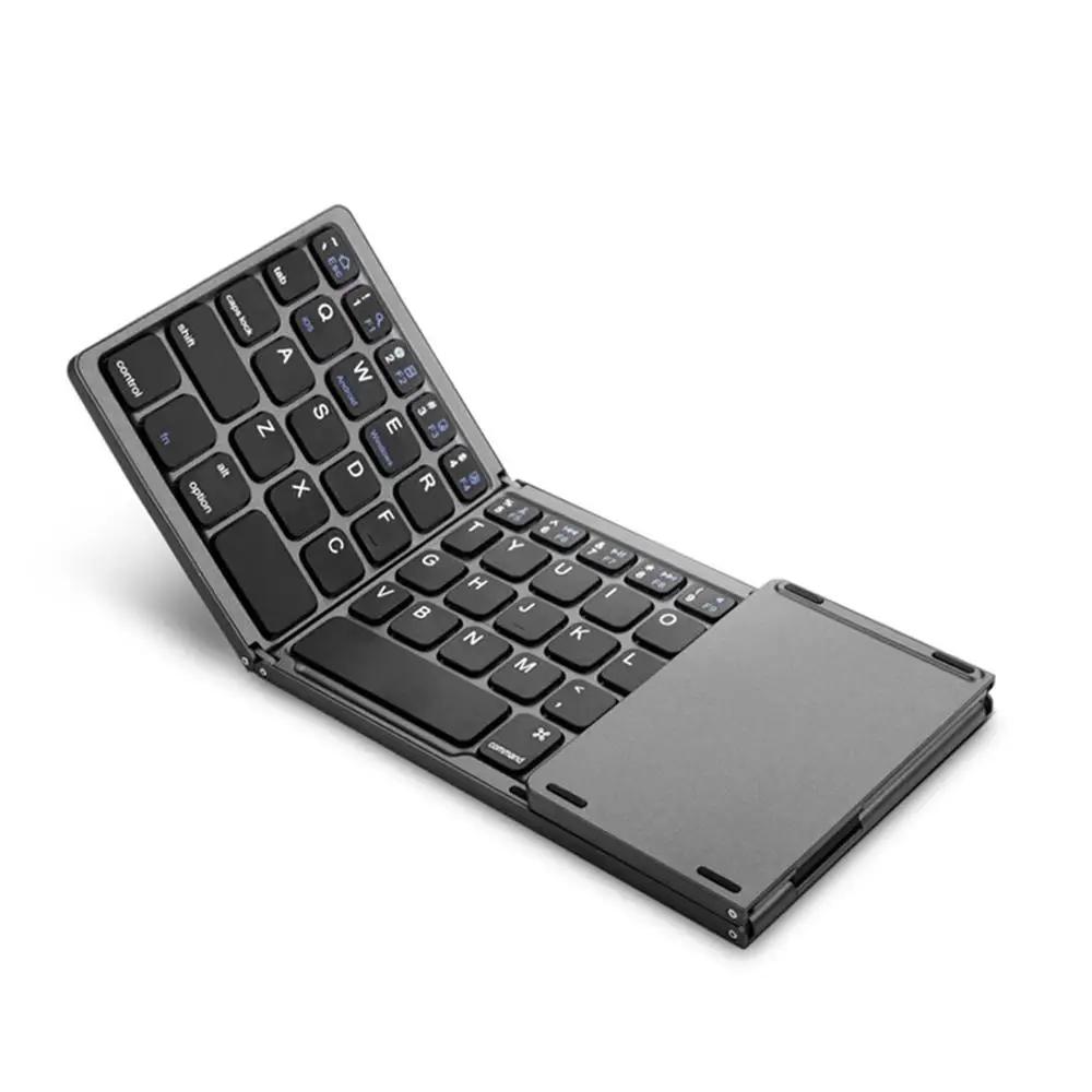 

1pc Portable Mini Three Folding Bluetooth Keyboard Wireless Foldable Touchpad Keypad for IOS/Android/Windows