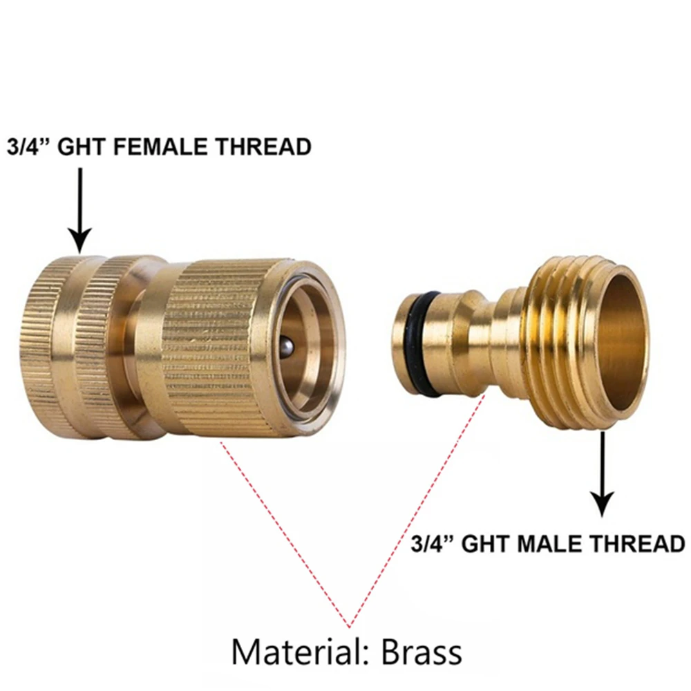 Новый латунный кран для шланга быстрый соединитель адаптер 3/4 дюйма быстрое