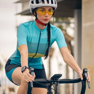 Santic Women Cycling Jersey Pro Fit Road MTB Jerseys Bicycle Short Sleeves Summer breathable