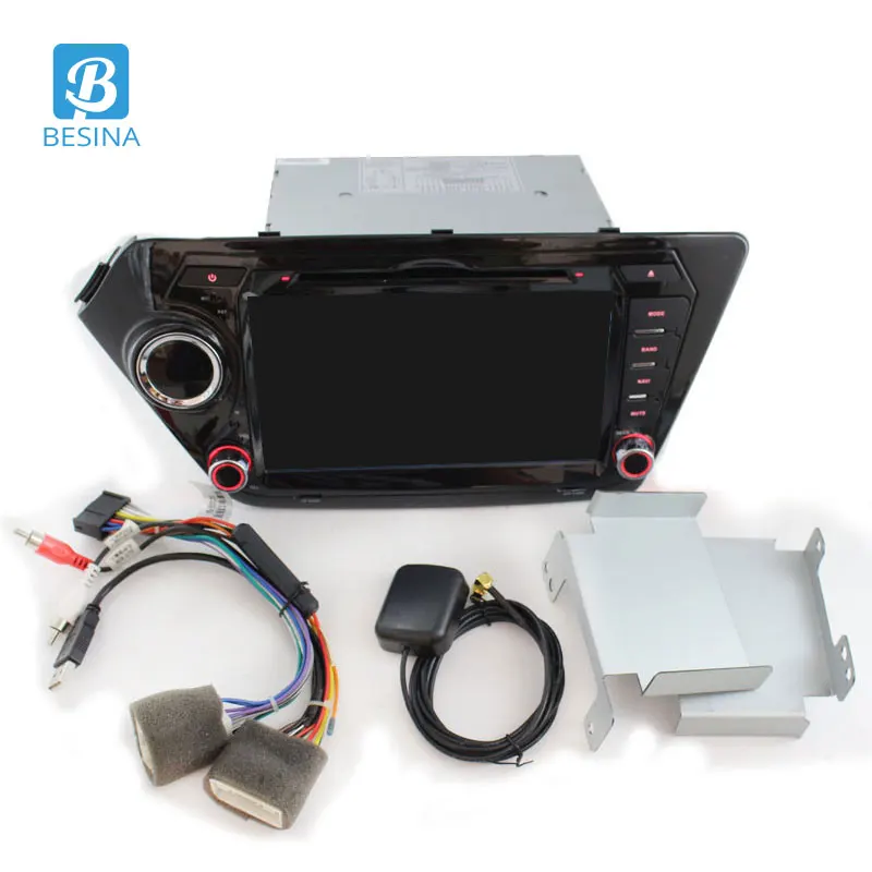 Besina 2 Din Android 9,0 автомобильный dvd-плеер для Kia k2 RIO 2010- wifi стерео gps радио мультимедиа автоаудио