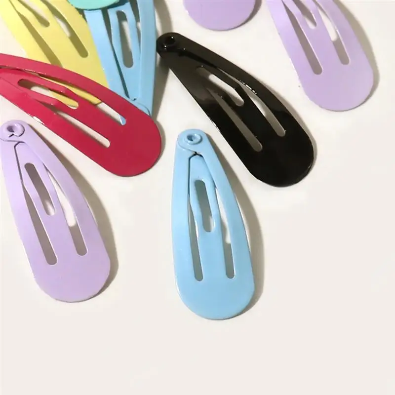 

50PCS Candy Color Hair Clip Pure Colorful Snap Hair Pin Snap Hair Barrette BB Hair Clip Hair Accessories For Women Girls