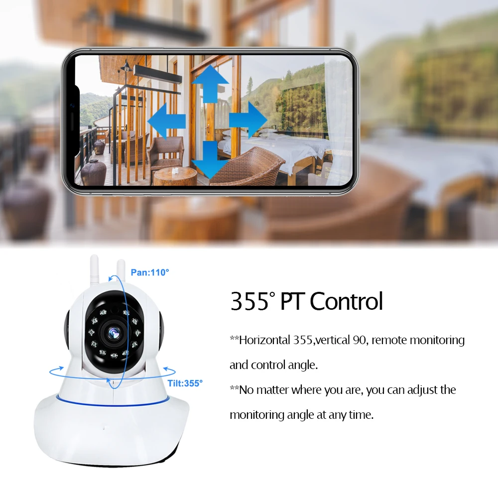 IP-камера HISMAHO 1080P Wi-Fi видеоняня ночное видение | Безопасность и защита
