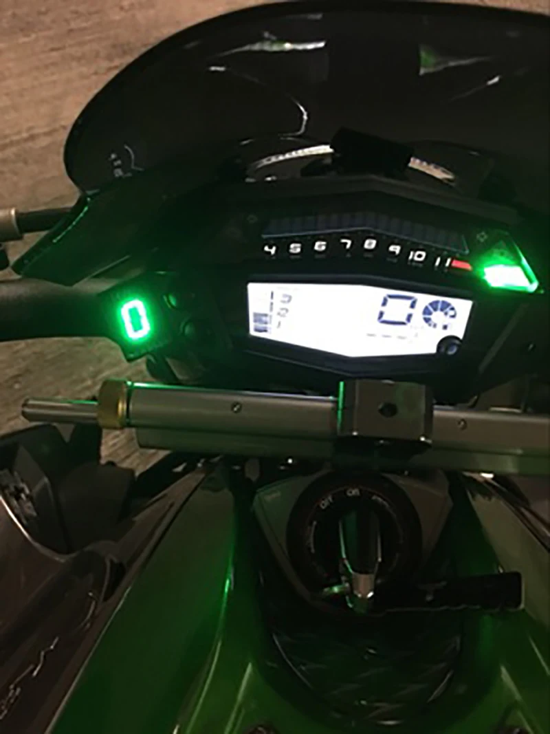 Гоночный мотоцикл светодиодный Ecu штекер крепление скорость шестерни дисплей индикатор для Kawasaki Z800 Z300 ER6N ER6F Ninja300 Ninja650
