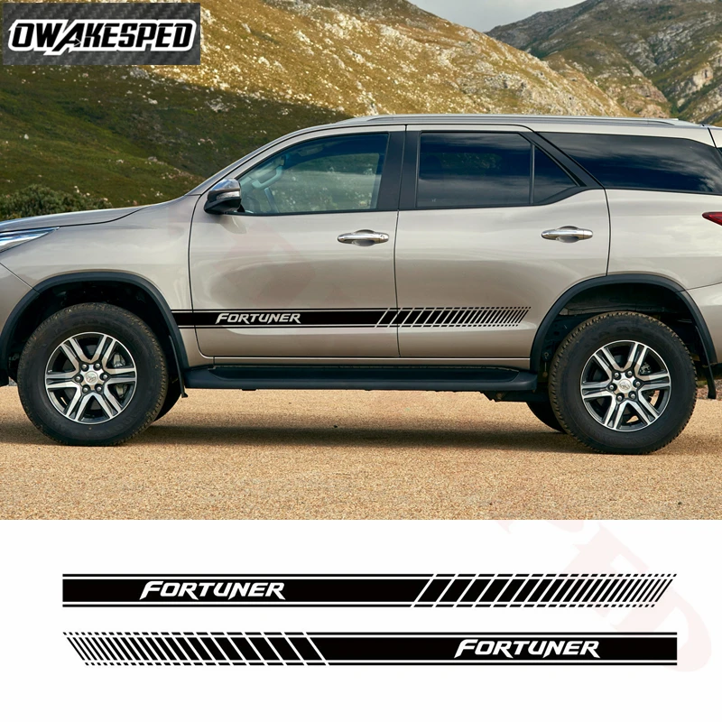 

2 шт., двусторонние наклейки на дверь для Toyota Fortuner
