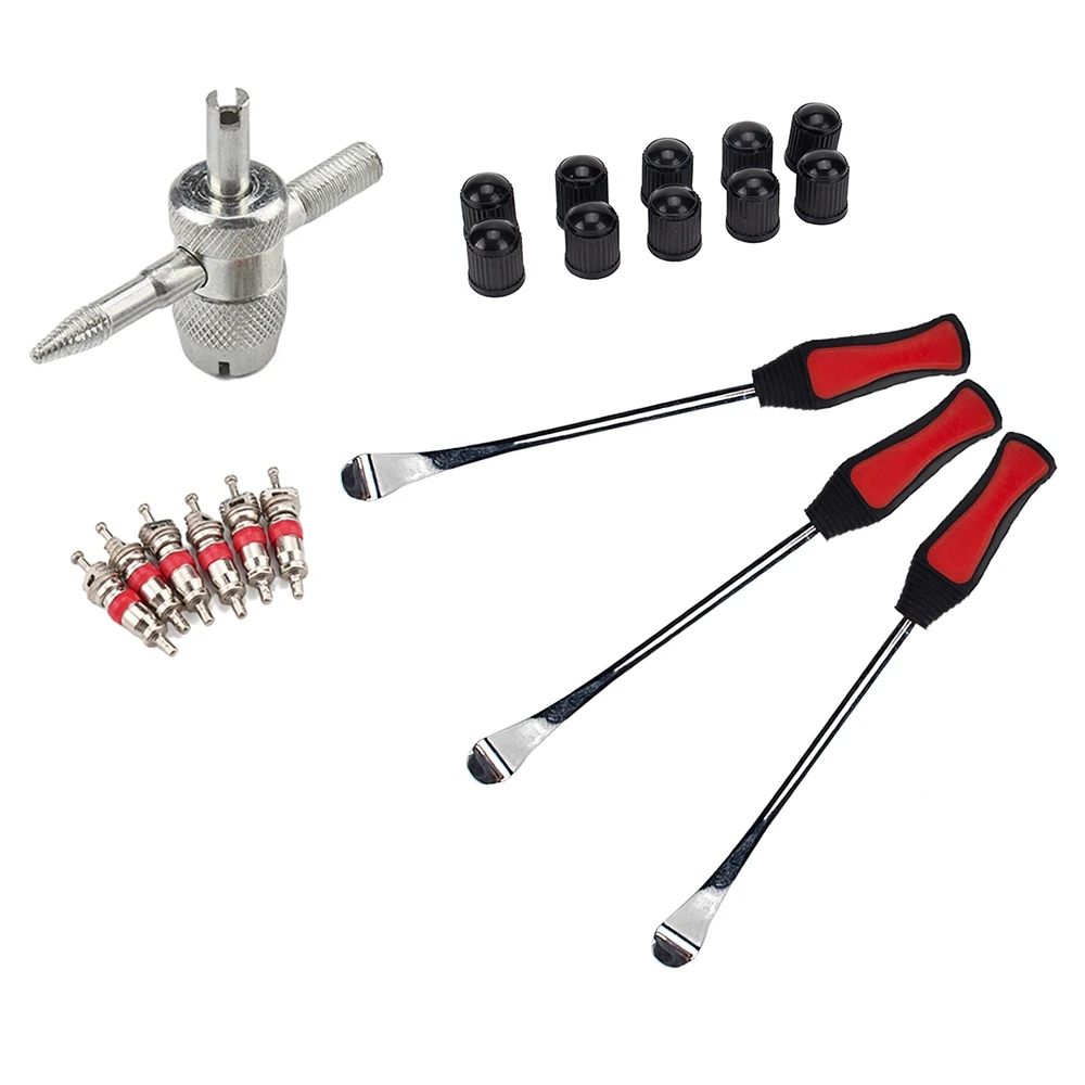 

Набор инструментов для замены шин, с ложкой, рычагом, мотоциклом, внедорожным велосипедом, с набором защитных сердечников для обода