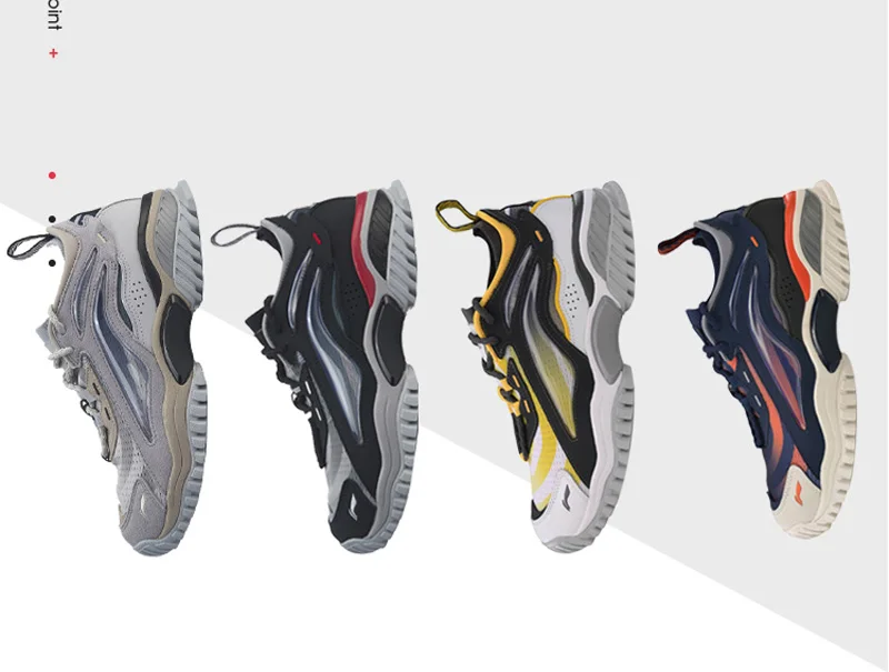 LI-Ning/Мужская обувь AURORA WINDWALKER, стиль жизни, кожа, ноская подкладка, Ретро стиль, спортивная обувь, кроссовки для отдыха, AGLP089 YXB324