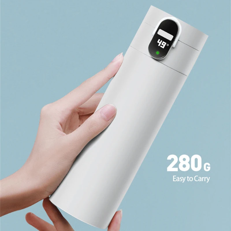 Умная бутылка для воды с дисплеем температуры Вакуумная USB-зарядкой термос 24