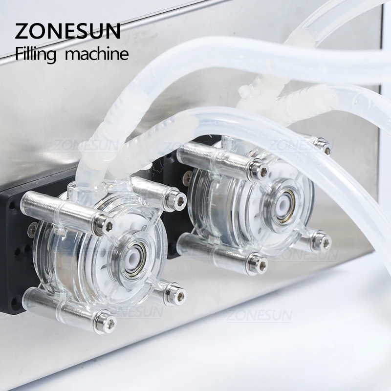 ZONESUN 0 5-50 мл 2 головки полуавтоматический перистальтический насос машина для