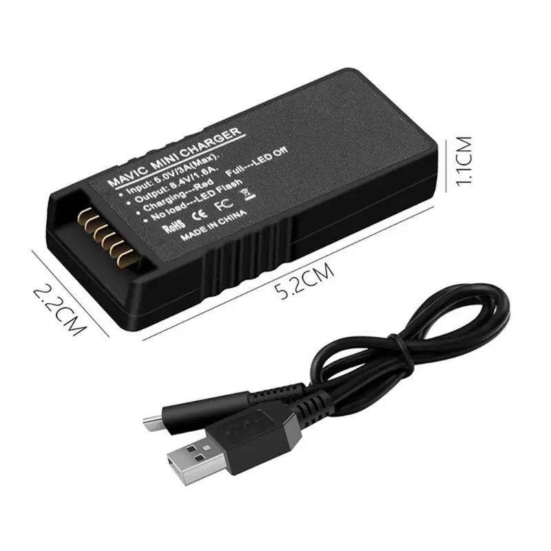 2021 Новый QC3.0 Батарея Зарядное устройство Зарядка через USB адаптер для D-JI Mavic