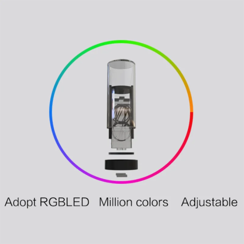 Роскошные цифровые часы с светящимися трубками настольные RGB-подсветкой