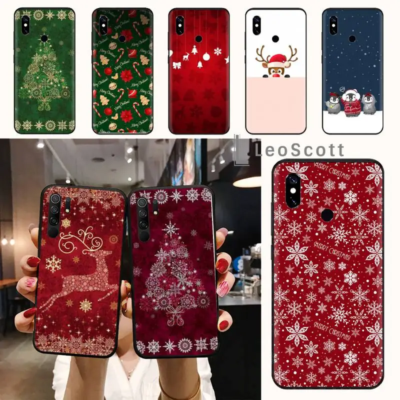 

Merry Christmas Deer tree Phone Case For Xiaomi Redmi note 7 8 9 t max3 s 10 pro lite funda shell coque cover